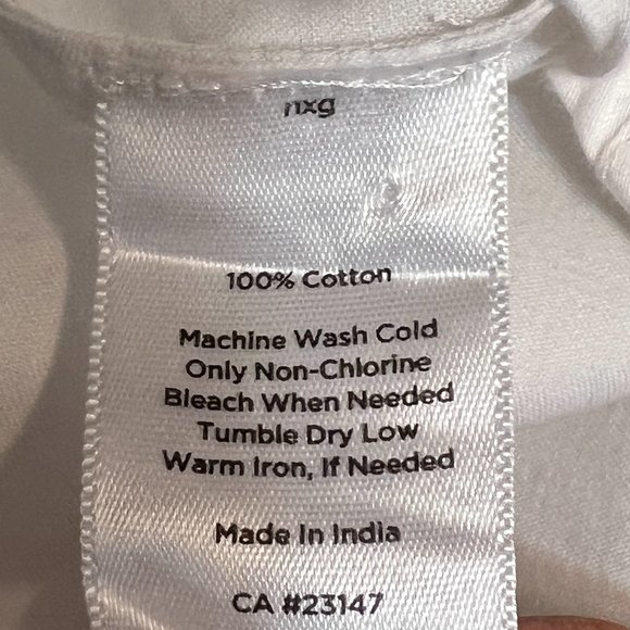 Talbots Women's Top Button Down Shirt White Long Sleeve Size 20 Gold Button - Picture 5 of 8